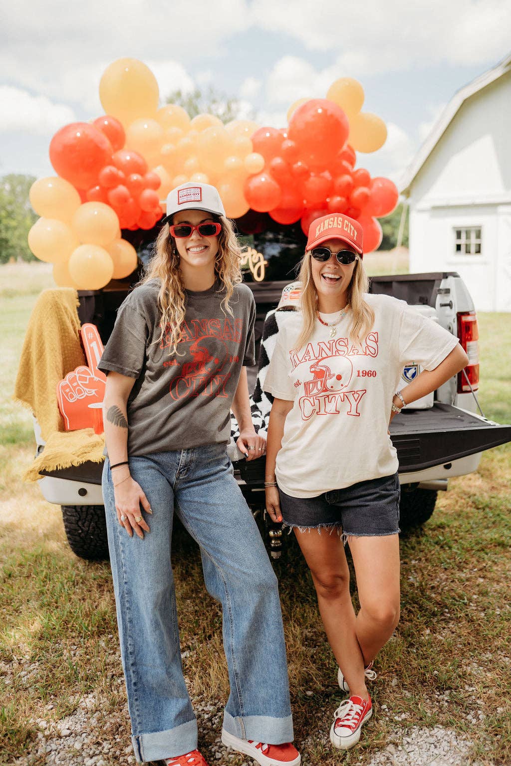 Jules Co - Wholesale Screen Printed T-Shirt - Women's - Kansas City x 1960 Football Tee3