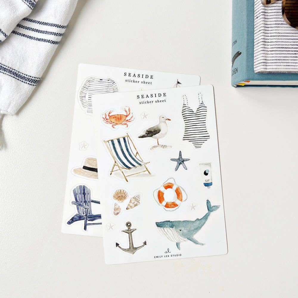 emily lex studio - Wholesale Sticker - seaside sticker sheets