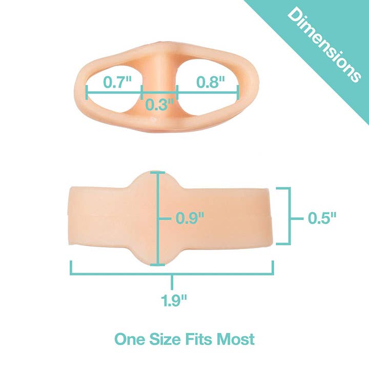 Double Loop Toe Separator - Beige - 2 Pack for wholesale on Faire