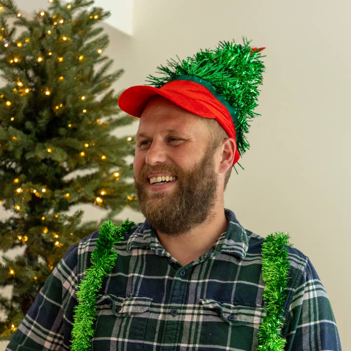 Prank-O - Wholesale Costume - Unisex - Tinsel Tree Visor Hat