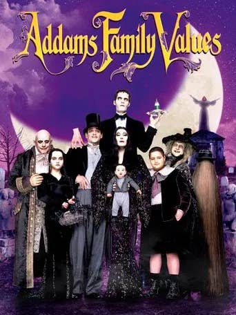 ADDAMS FAMILY VALUES Sealed Movie VHS Tape for wholesale by Real Retro