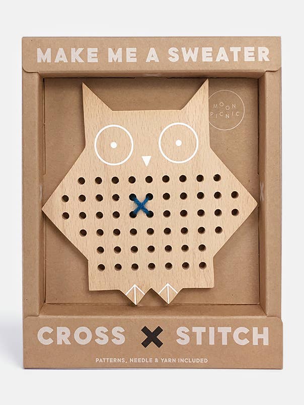 Owl Cross Stitch Friends for wholesale by Moon Picnic
