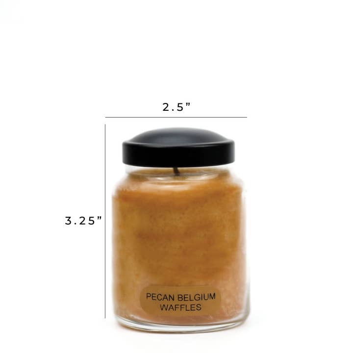 A Cheerful Giver - Wholesale Jar/Filled Candle - KOTL Baby Candle (6oz.) – Pecan Belgium Waffles
