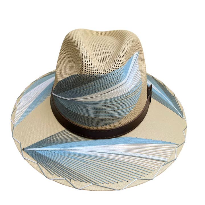 Chisme Lifestyle / Origenes - Wholesale Straw Hat - Women's - Pluma Embroidered Hats