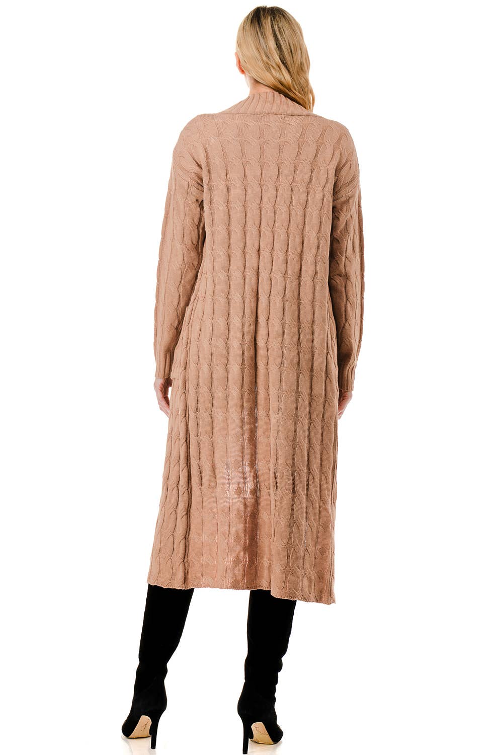 Color 5 – wholesale Cardigan – Women’s – Super long coat style sweater cardigan with side pockets11