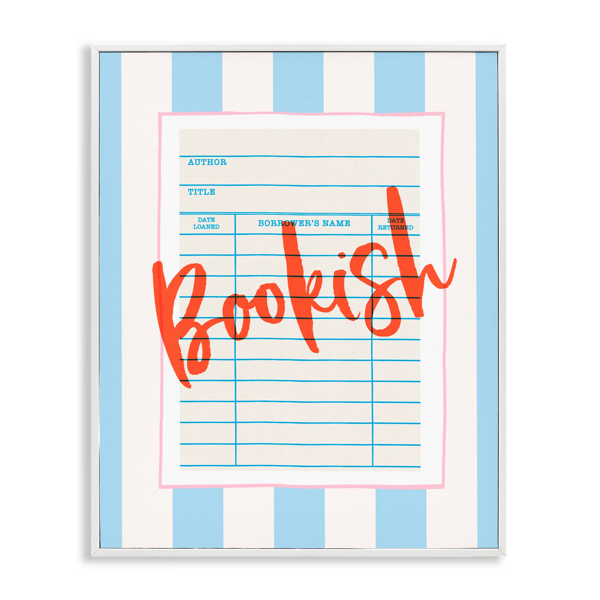 Stupell Industries - Wholesale Wall Sign - Bookish Library Card - Framed Wall Art21