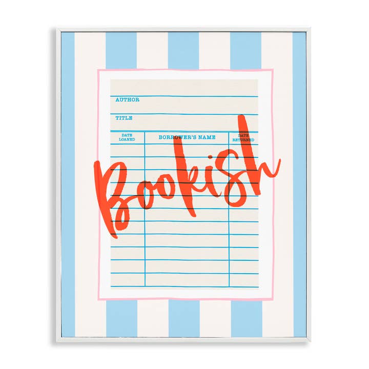 Stupell Industries - Wholesale Wall Sign - Bookish Library Card - Framed Wall Art21