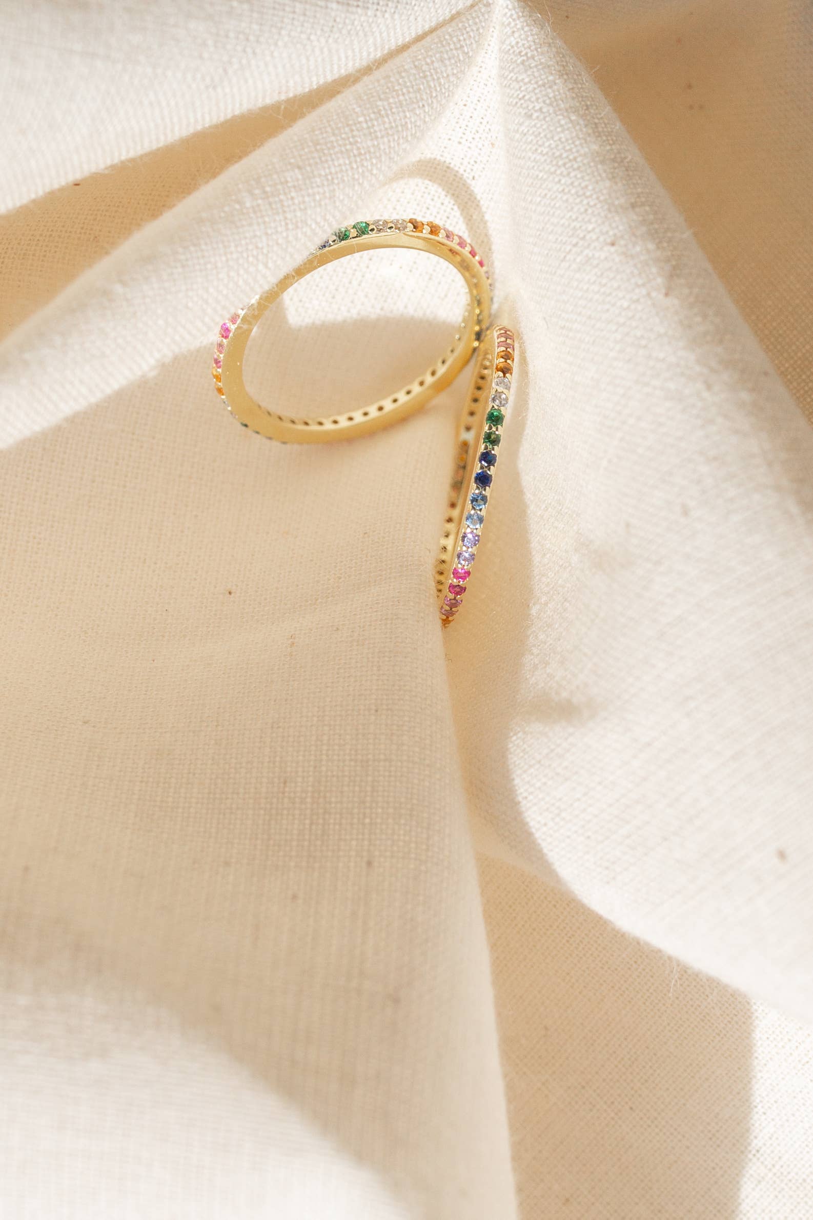 Quill Fine Jewelry & Lifestyle - Wholesale Band/Stacked Ring - Asha Thin Rainbow Band