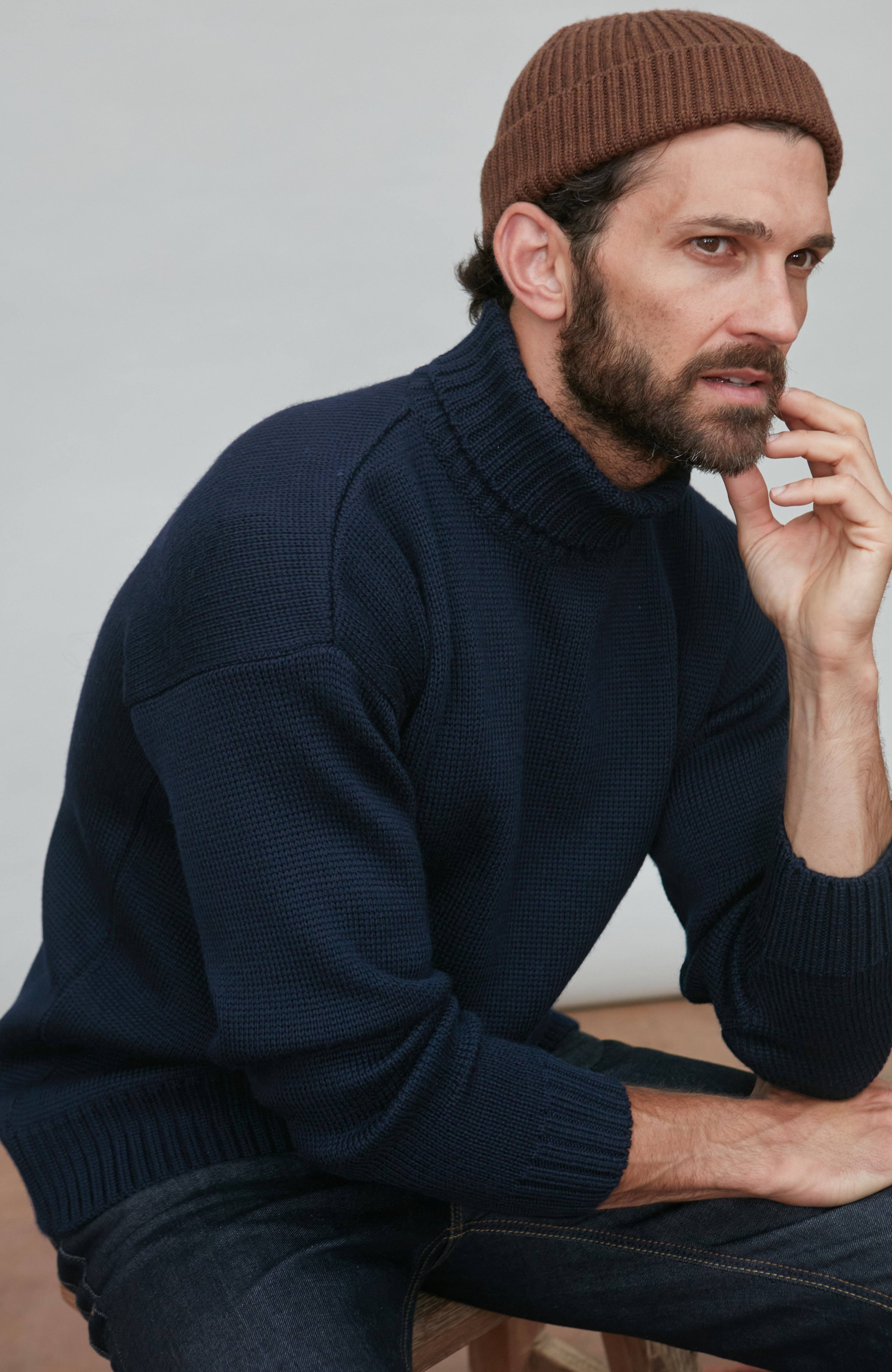 Paul James Knitwear - Vendita all'ingrosso Maglione tricot - Uomo - The Modern Submariner - Maglione in lana merino con collo alto26