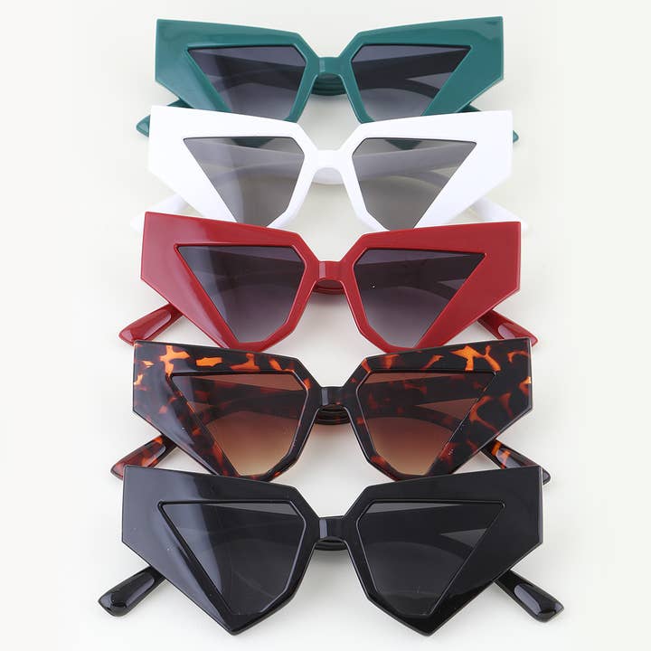 Abstract Geometric Chic Sunglasses for wholesale by 3AM BY H&D ACCESSORIES