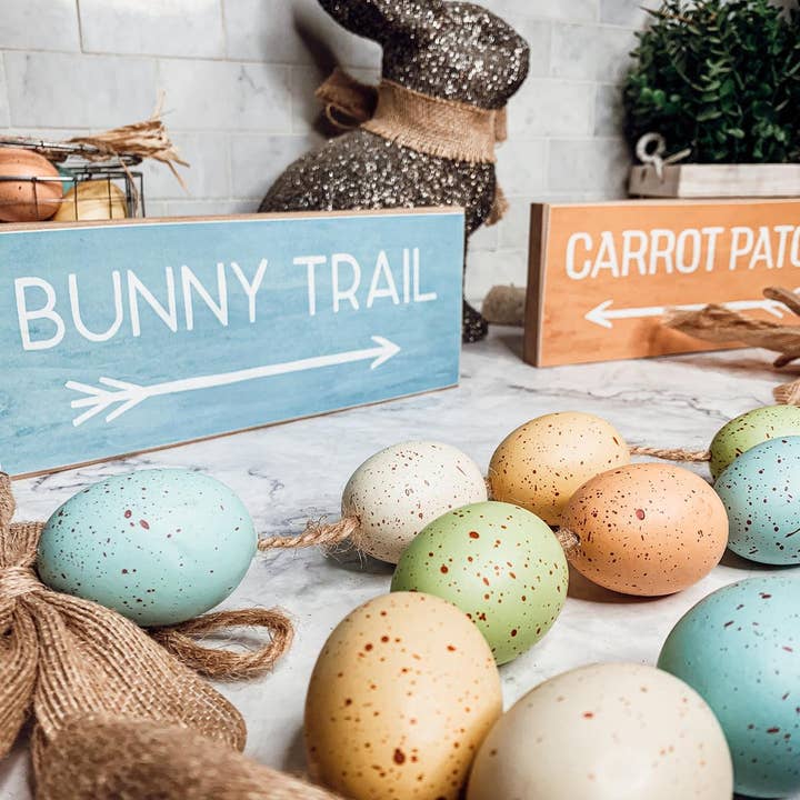 My American Goods - Wholesale Sign - Bunny Trail or Carrot Patch - Easter Signs