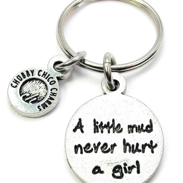 I Little Mud Never Hurt A Girl Portachiavi Dirtbike Motocross per la vendita all'ingrosso da parte di Chubby Chico Charms