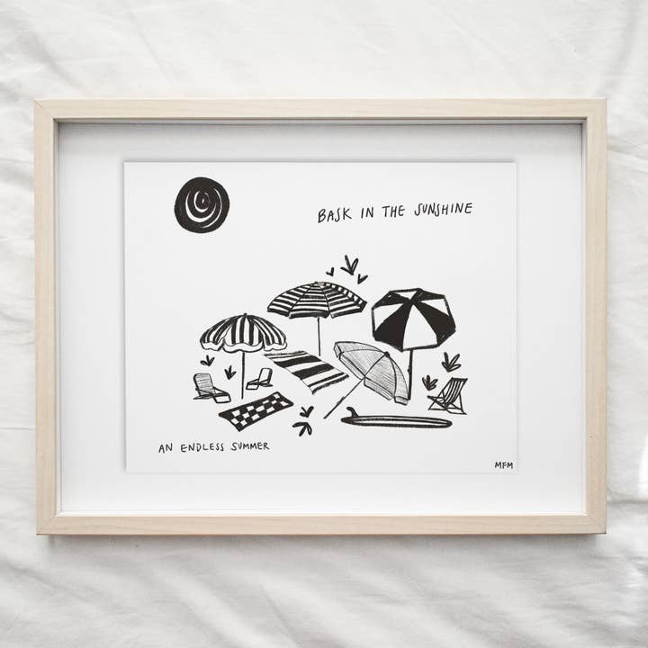MFMDESIGNS – wholesale Art print – BASK IN THE SUNSHINE2