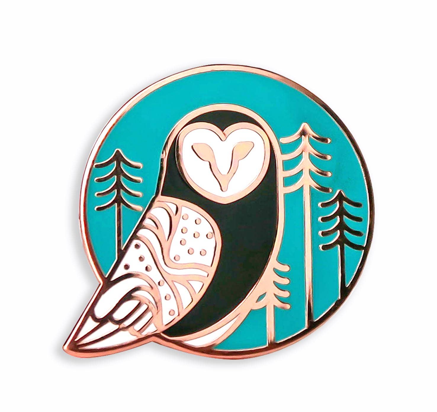 Arlo Goods - Wholesale Lapel Pin/Button - Barn Owl Enamel Pin0