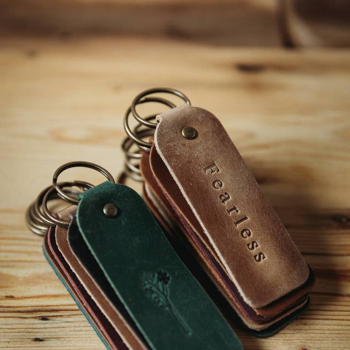 Lucas Ruth - Wholesale Keychain - Unisex - Leather Encouragement Keyrings