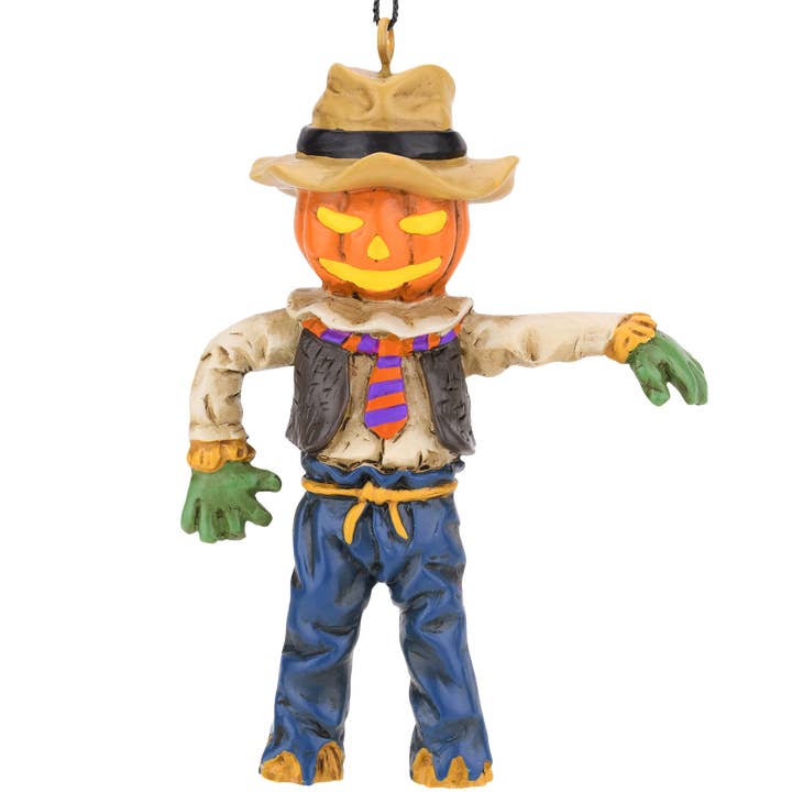 Ornamento di Halloween con testa di zucca spaventapasseri per la vendita all'ingrosso da parte di Tree Buddees