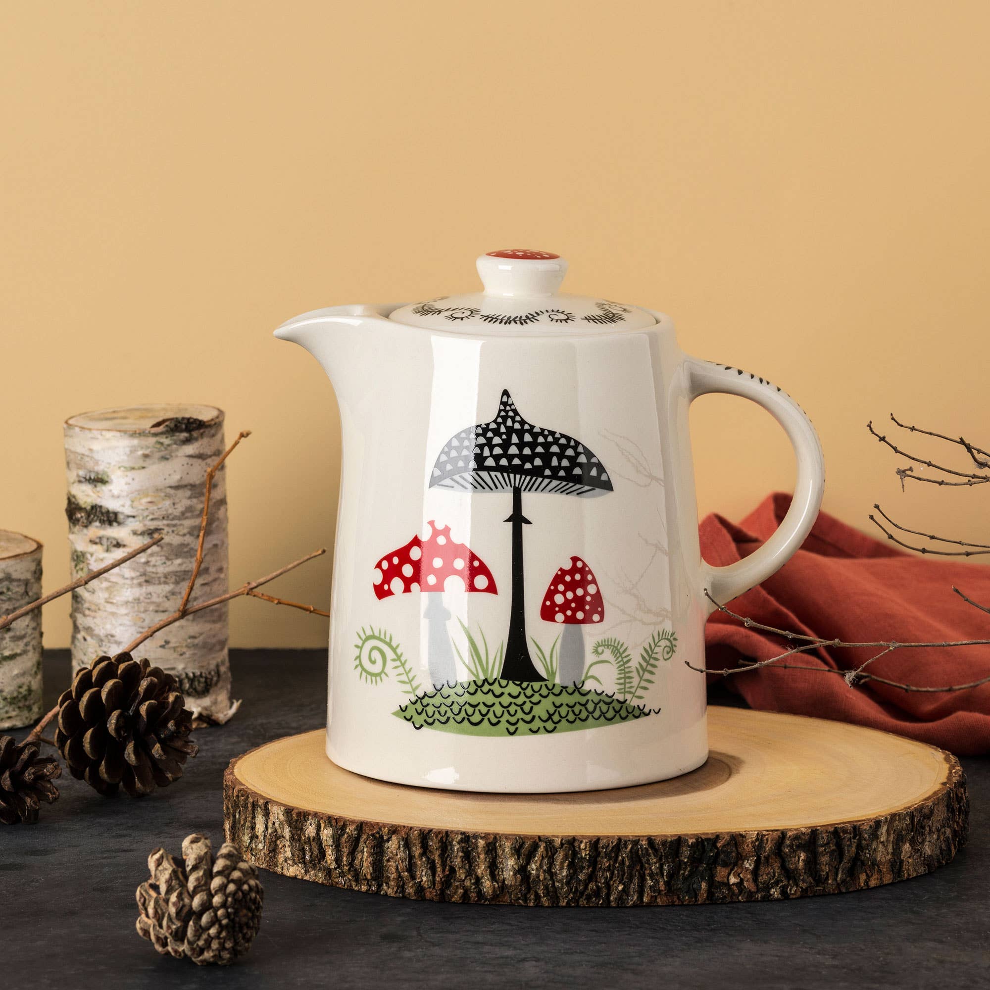 Hannah Turner Ltd – wholesale Tea pot – Handmade Ceramic Toadstool Teapot1