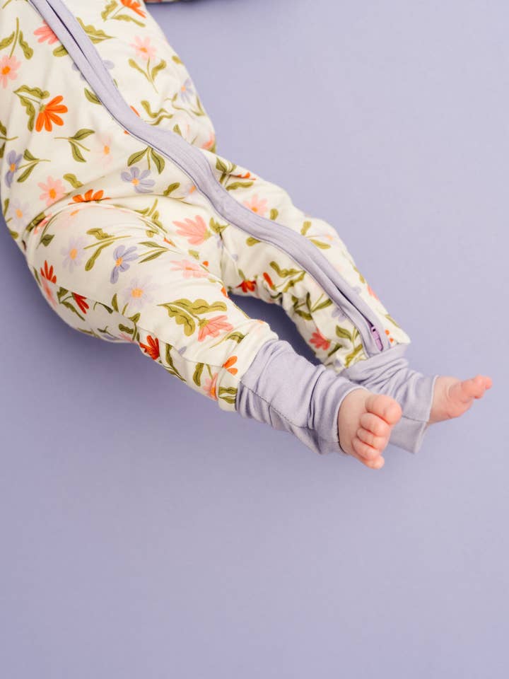 Little One Shop - Wholesale Sleepsuit - Baby - Daisy Daydream Bamboo Sleeper