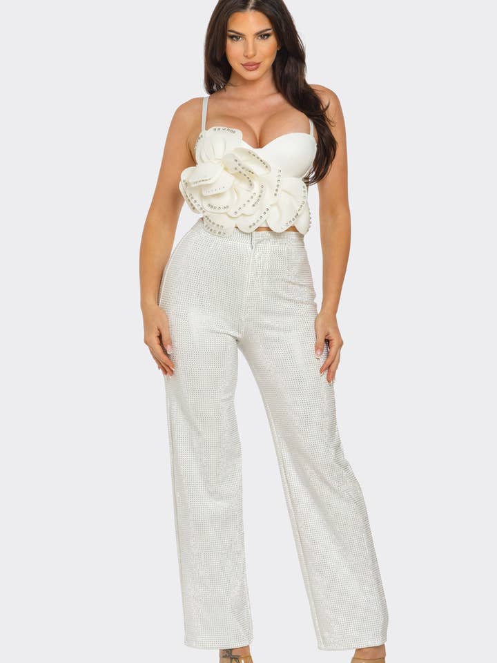 NEWGENS - Wholesale Corset - Women's - NT1113A 3D Floral Bustier Crop Top19