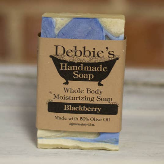 Debbie's Handmade Soap - Wholesale Bar Soap - Blackberry, Handmade Soap, Handmade Olive Oil Bar0