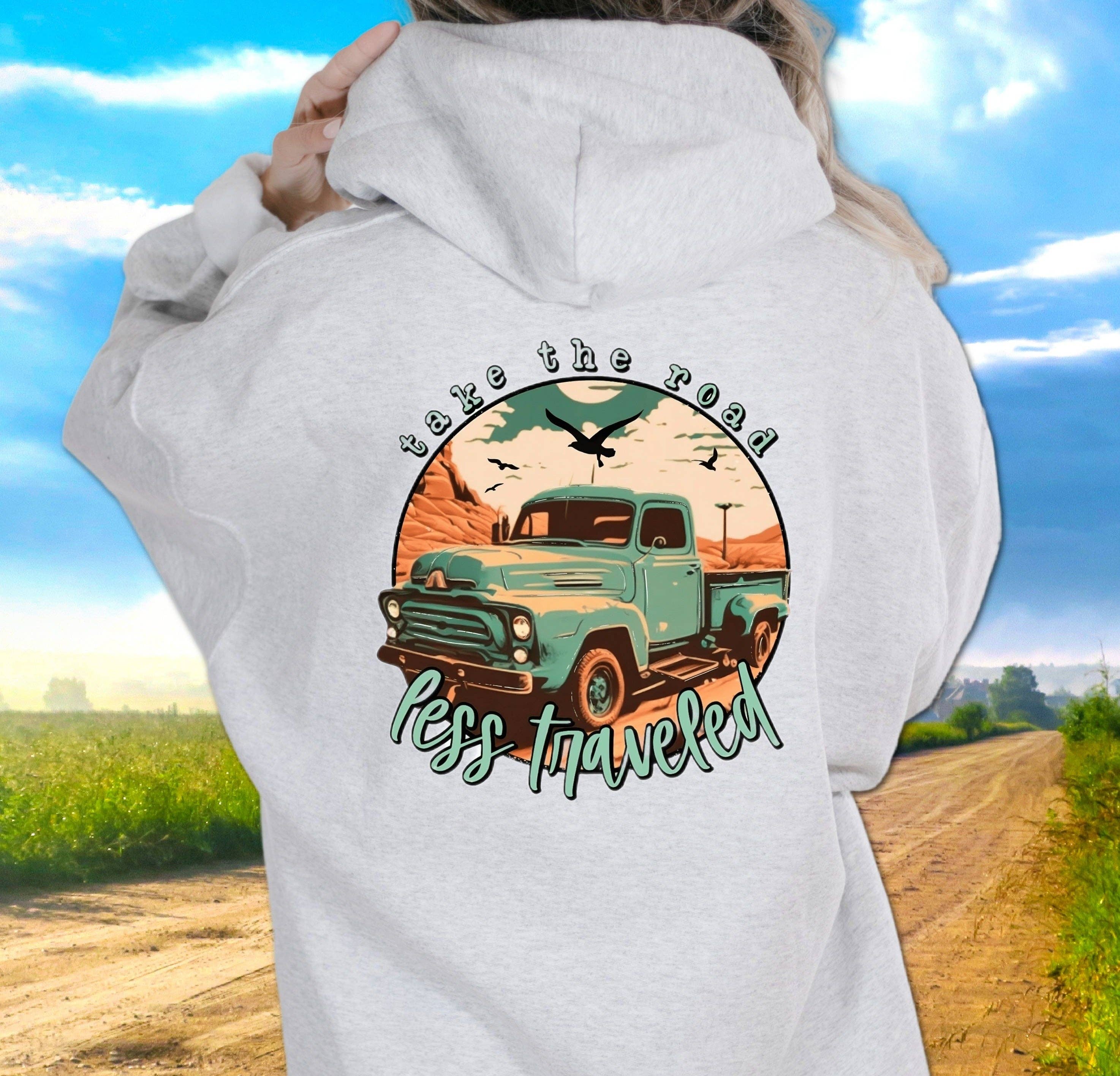 STRONG N FREE CDN - Wholesale Hoodie - Women's - T-Shirt Sweatshirt Country Take The Road Less Traveled0