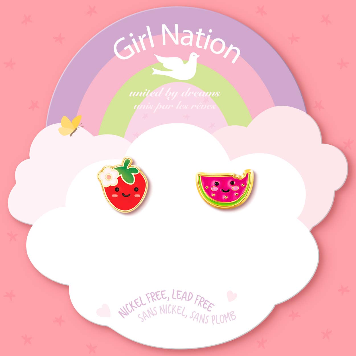 Girl Nation - Wholesale Earrings - Kids - The Perfect Pair | Berry Melon Twist0