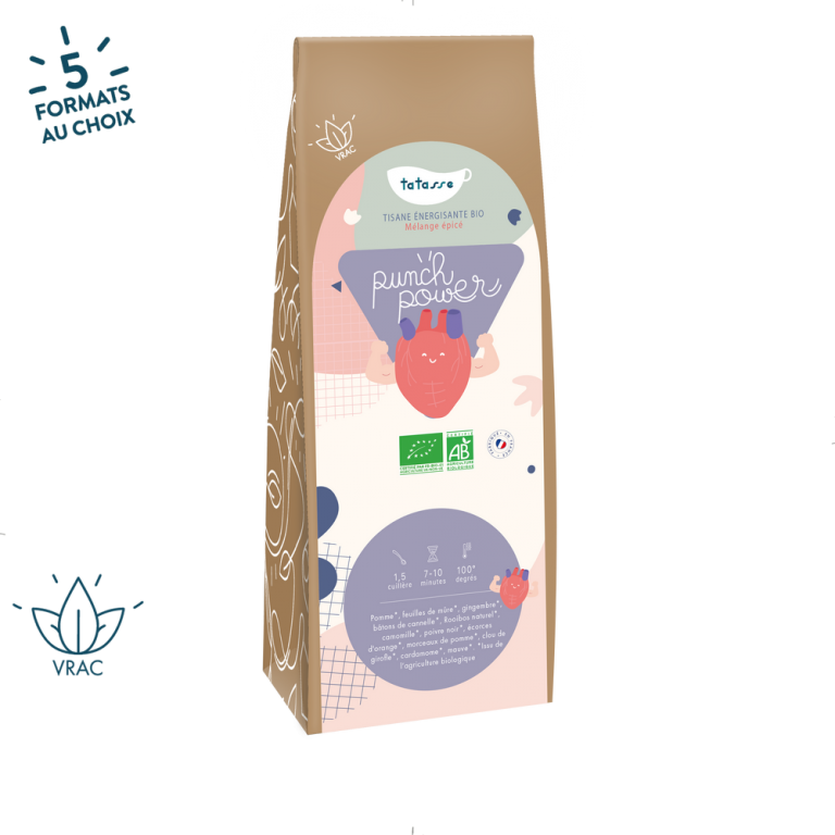 Tatasse - Wholesale Health/Detox Tea - Punch Power - Organic energizing herbal tea1