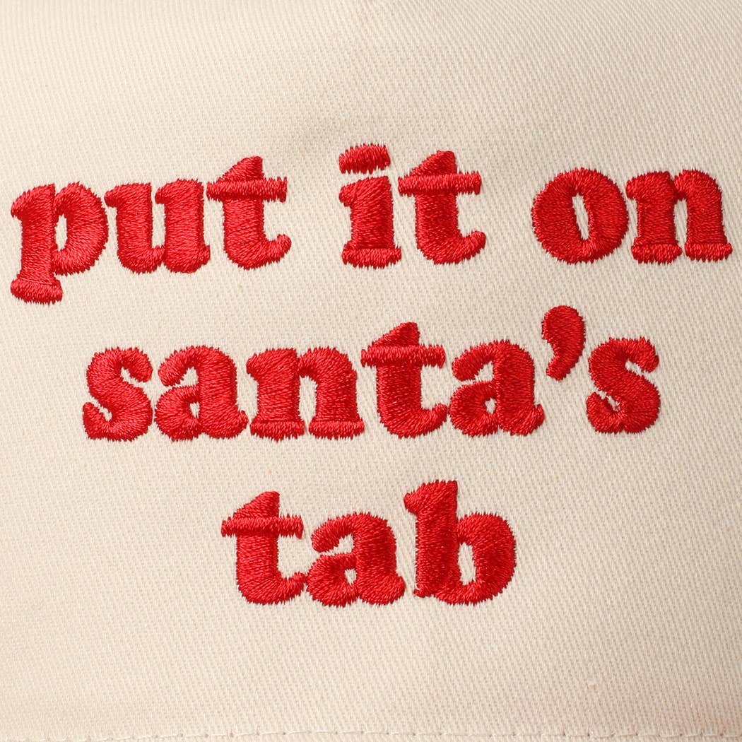 Fashion City - Wholesale Trucker Hat - Unisex - Put It On Santa's Tab Embroidery Two-Tone Hat8