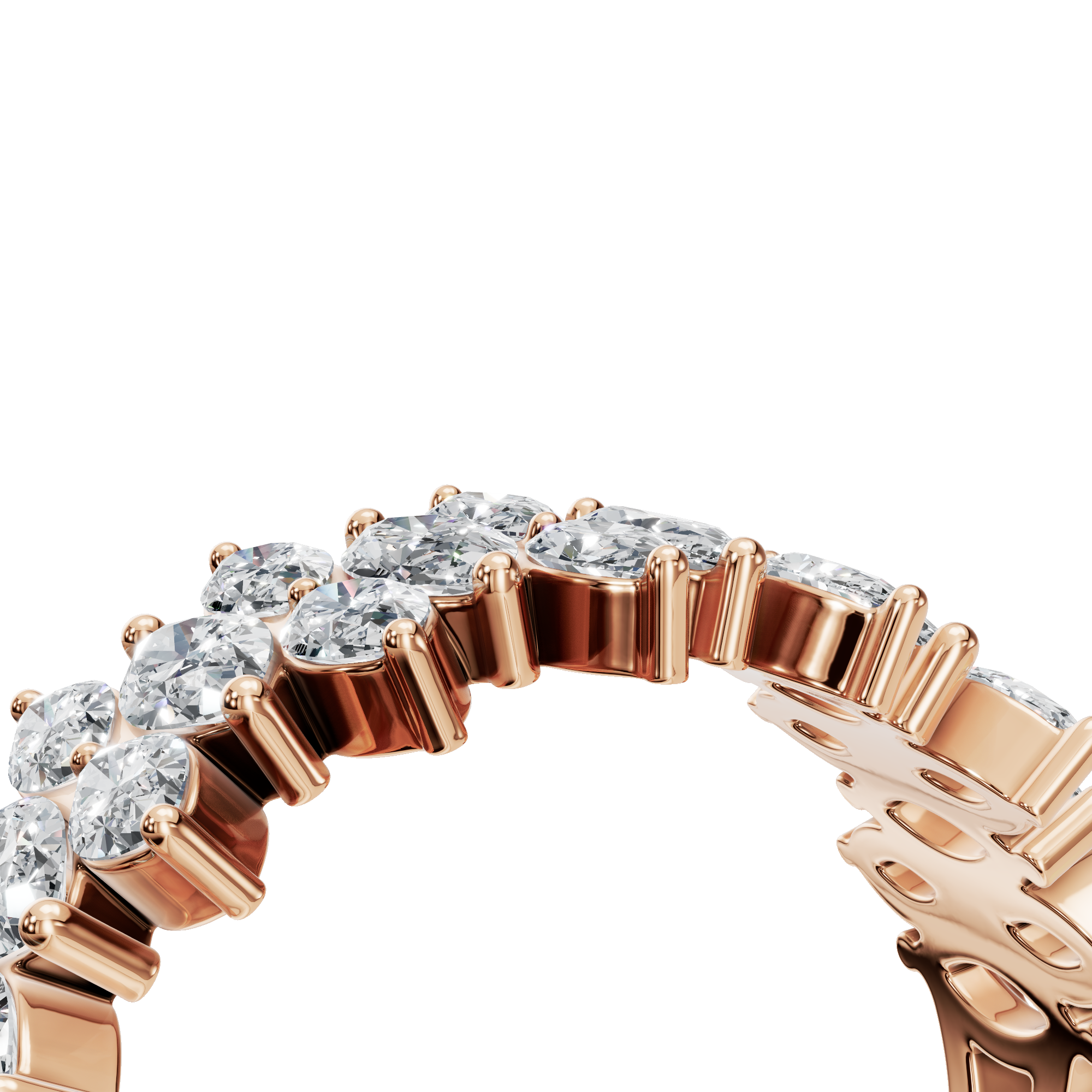 PureYou Jewelry – Engroshandel Vielsesring – 14k Guld Diamant Evighedsring, Diamant Vielsesring12