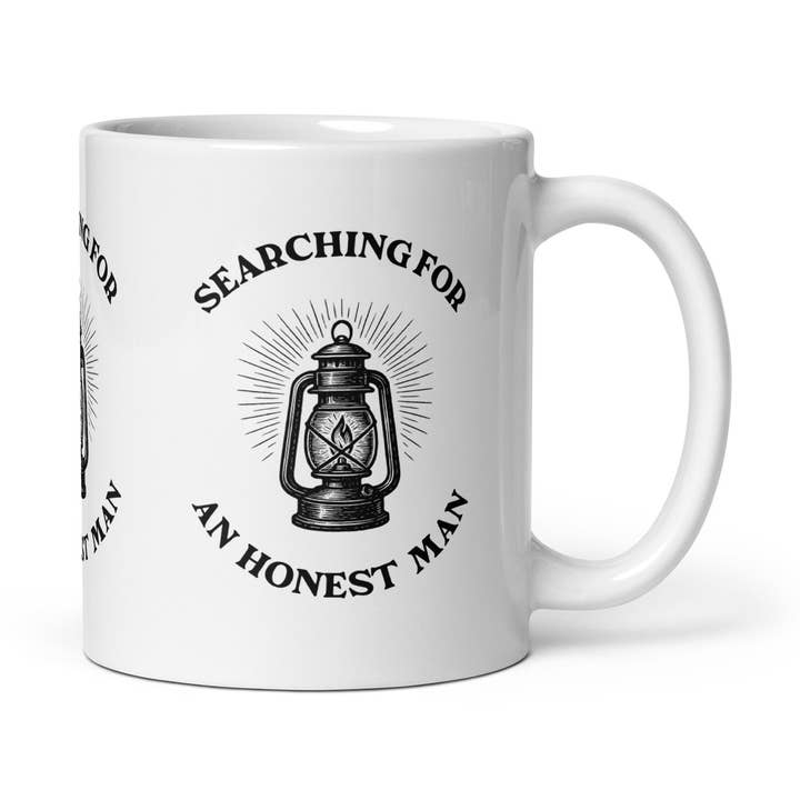 Diogenes' Lantaarn - Op zoek naar een eerlijk man - Mok voor wholesale door The Philosopher's Shirt