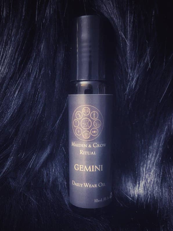 Olio astrologico Gemini per la vendita all'ingrosso da parte di Maiden and Crow Spiritual Apothecary