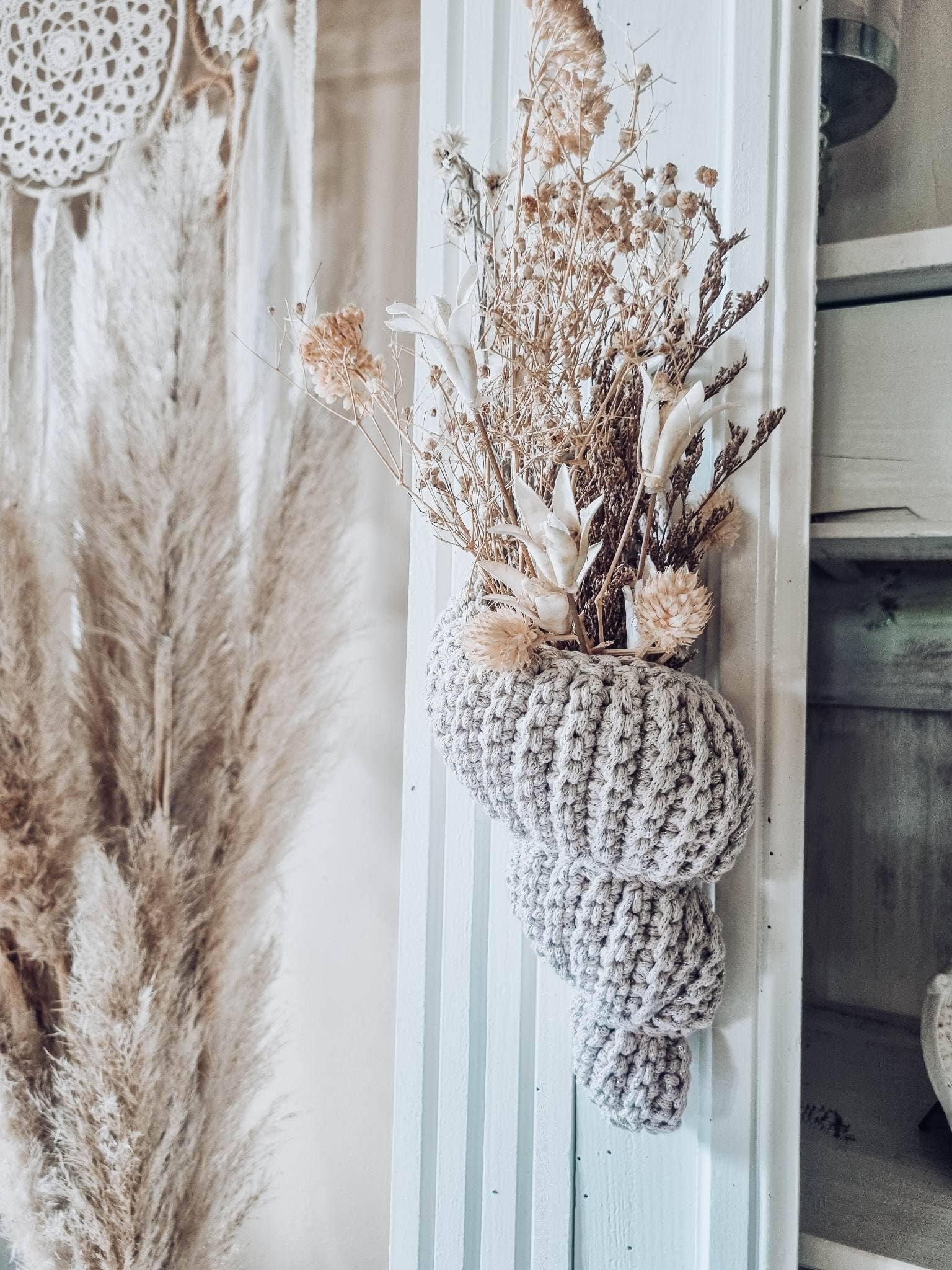 Naturalmarjory - Wholesale Basket - Bulot S, decorative basket “shells” in bohemian style,