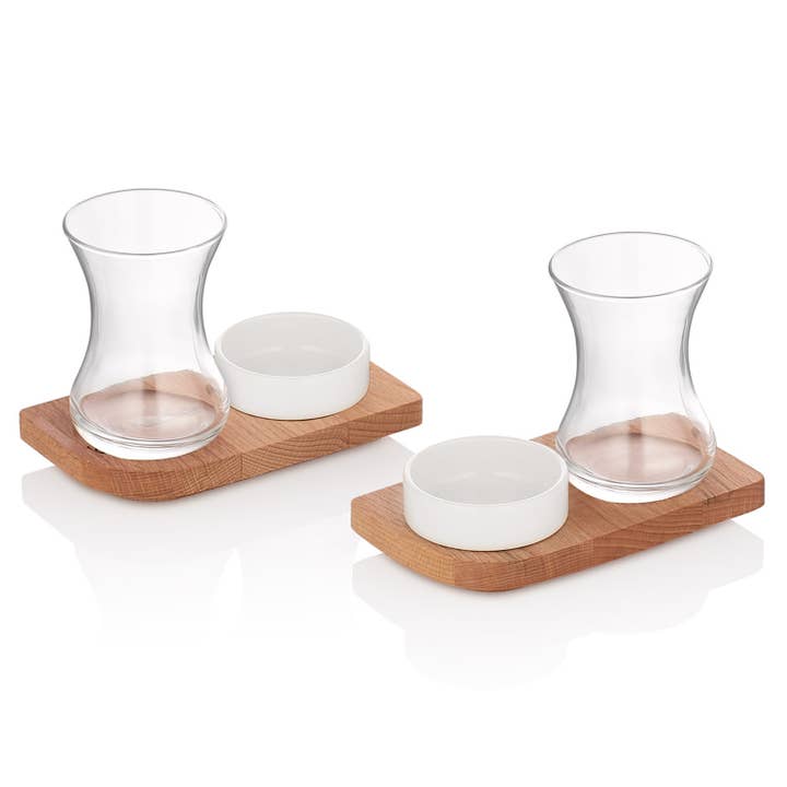 Duurzame theeglazen set van 2 | duurzaam thee cadeau voor wholesale door Joy Kitchen