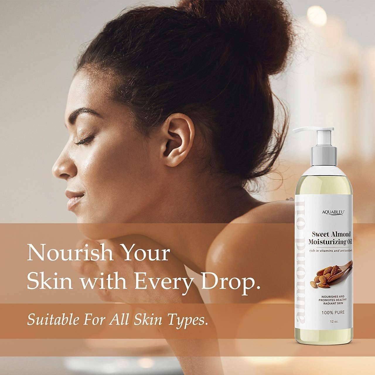 Aquableu - Wholesale Bad/lichaamsolie - Zoete amandel hydraterende olie4