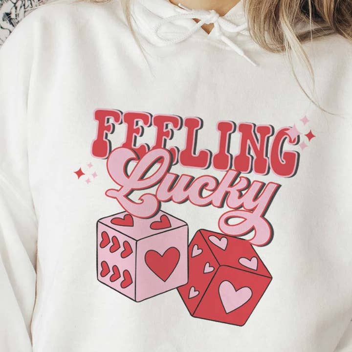 Sudadera con capucha Feeling Lucky Valentine para venta al por mayor de McCarty Branch Company