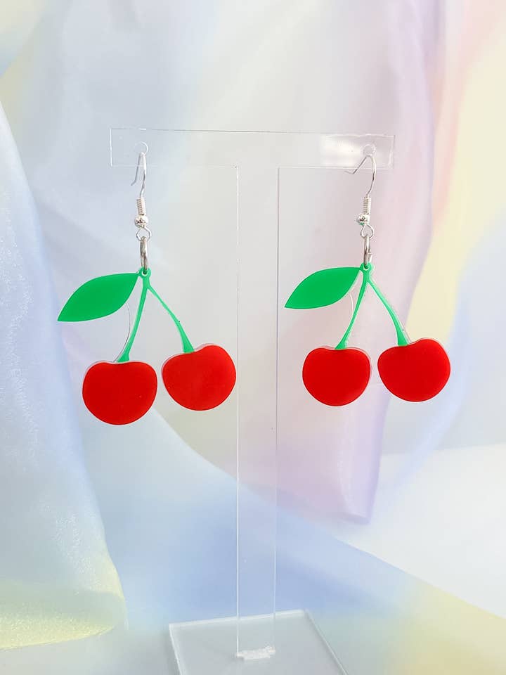 Cherry Earrings for wholesale by Pop Pastel