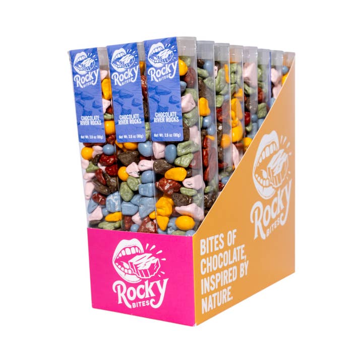 Sunflower Food Company - Wholesale Chocolate Covered Sweets - Chocolate Colorful Candy River Rocks