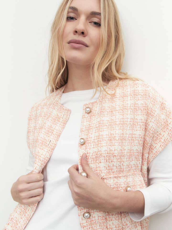 Tweed vest for wholesale by Lolita