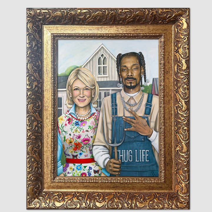 LX Artworks - Wholesale Art Print - American Hustle (Martha Stewart & Snoop Dogg) Paper Print