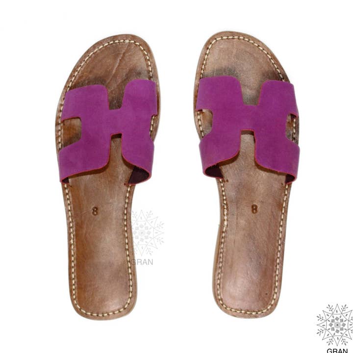 Natural Leather Slippers, Leather Footwear, Suede Sandals for wholesale by Gran Wholesale