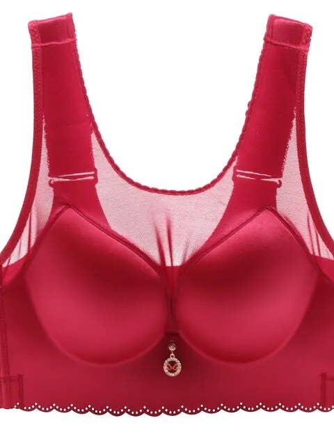 SugarQuoteMeNot LLC - Wholesale Bra - Women's - Flattens Back- Lace and Satin Heavy Duty Bra6