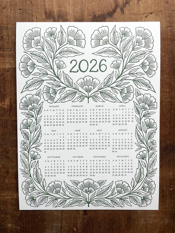 2026 Buchdruck-Kalender für den Großhandel von Katharine Watson