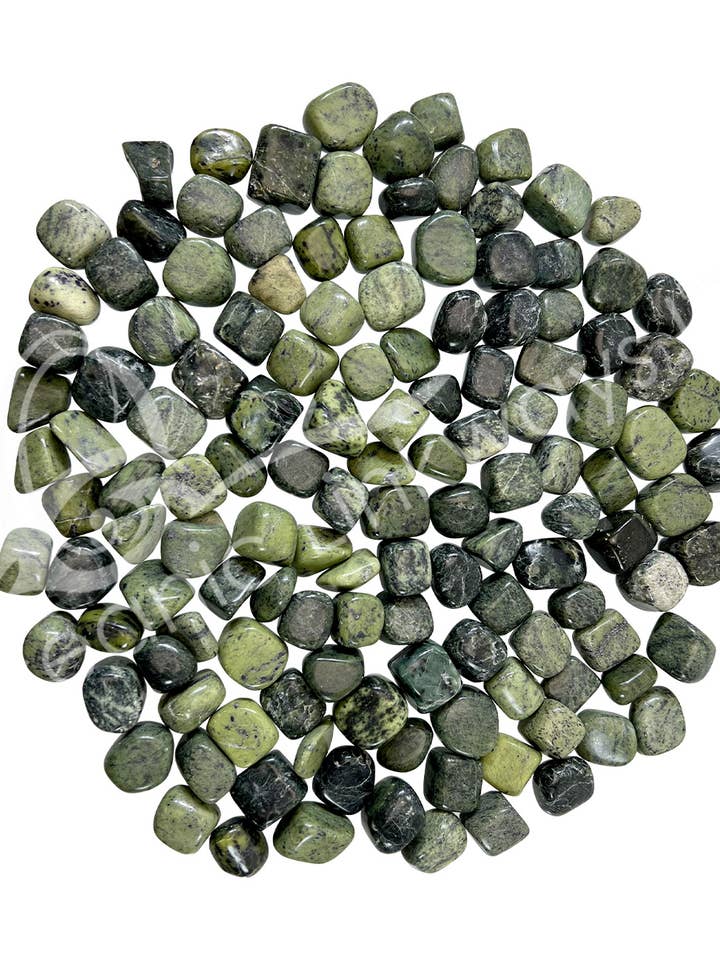 TUMBLED STONES - JADE, NEPHRITE 20-30 MM (KG) for wholesale by Oceanic Linkways Inc