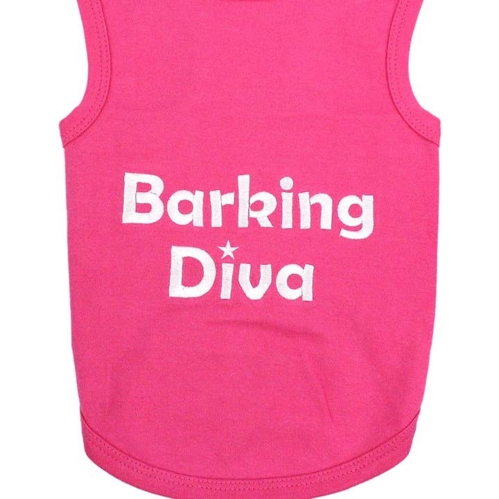 Parisian Pet® – wholesale Tröja - Hund – Barking Diva Hund-T-shirt – Trendig och rolig outfit för valpar0