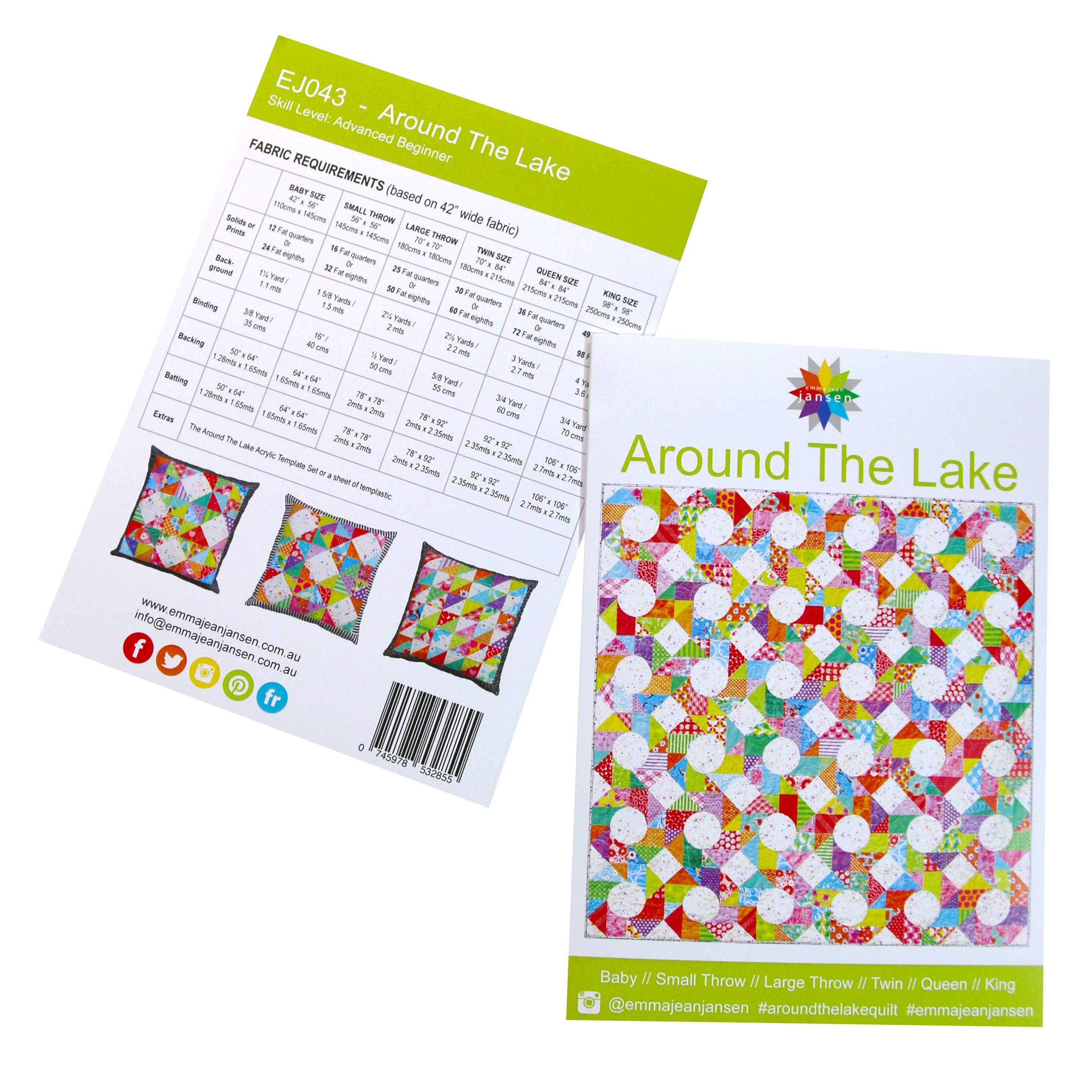 emma jean jansen - Wholesale Craft Tool - • Wholesale - Around The Lake Quilt Pattern14