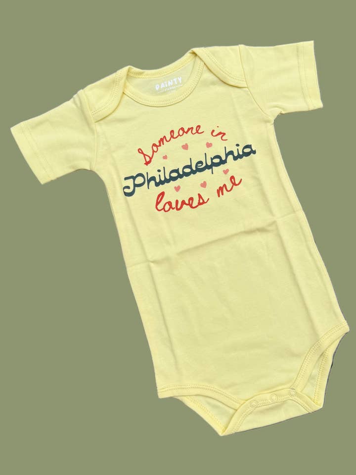 Someone In Philadelphia Loves Me Onesie for wholesale by Dainty Studios