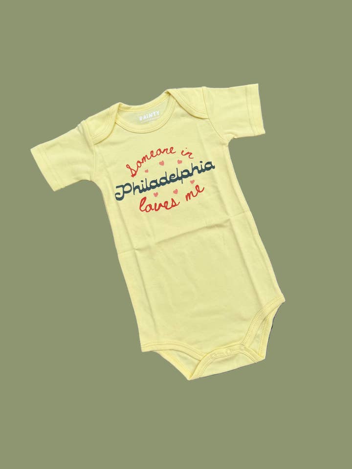 Someone In Philadelphia Loves Me Onesie for wholesale by Dainty Studios