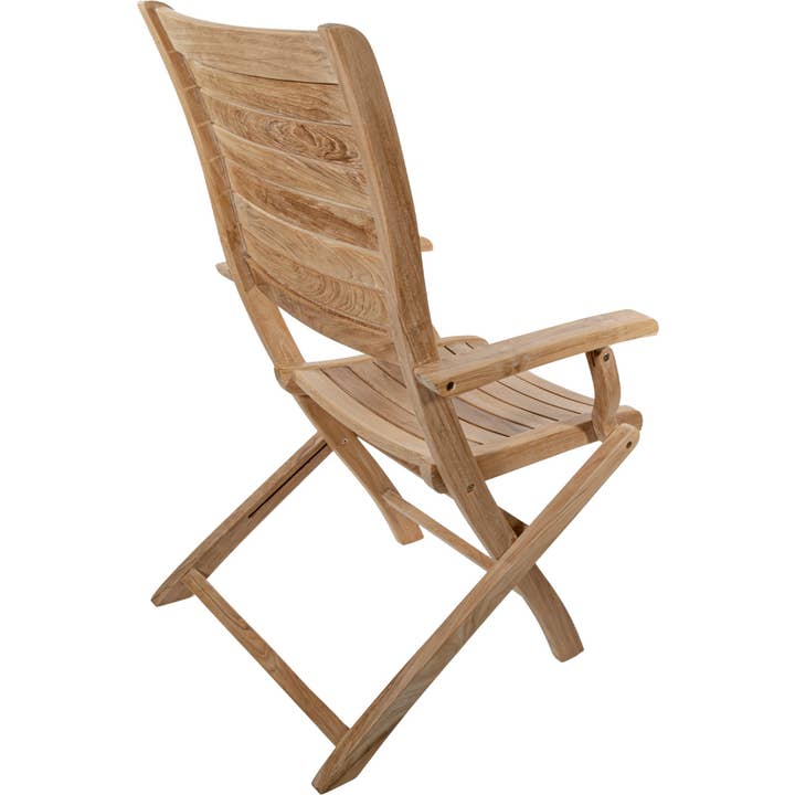 Nordic Teak - Wholesale Folding Chair - Nordic Teak Natural Outdoor Folding Chair with Arm Rests