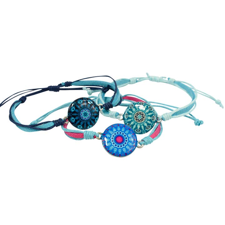 Mandala Kid's Jewelry - Adjustable Bracelet Assortment for wholesale by Snazzy Girls