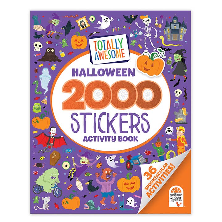 Totally Awesome Halloween 2000 Stickers Activity Book for wholesale by Cottage Door Press